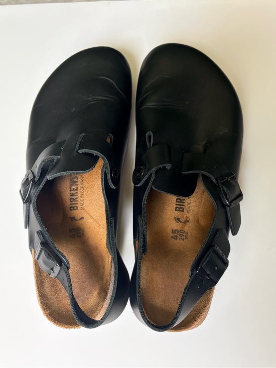 Birkenstock Tokio Super Grip Black Leather Clog with Buckle Unisex main image 4
